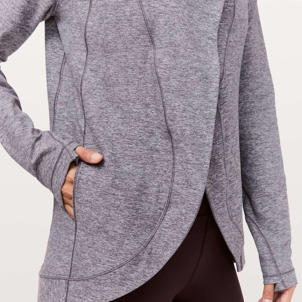 Lululemon Rulu Rally Wrap Heathered Graphite Purple - Picture 5 of 11